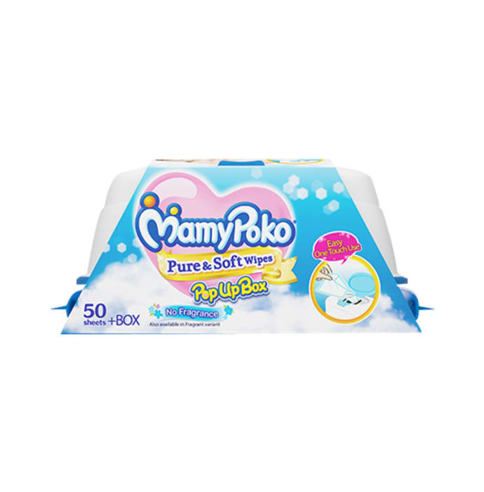 Mamy poko wipes -pure and soft with no fragrance